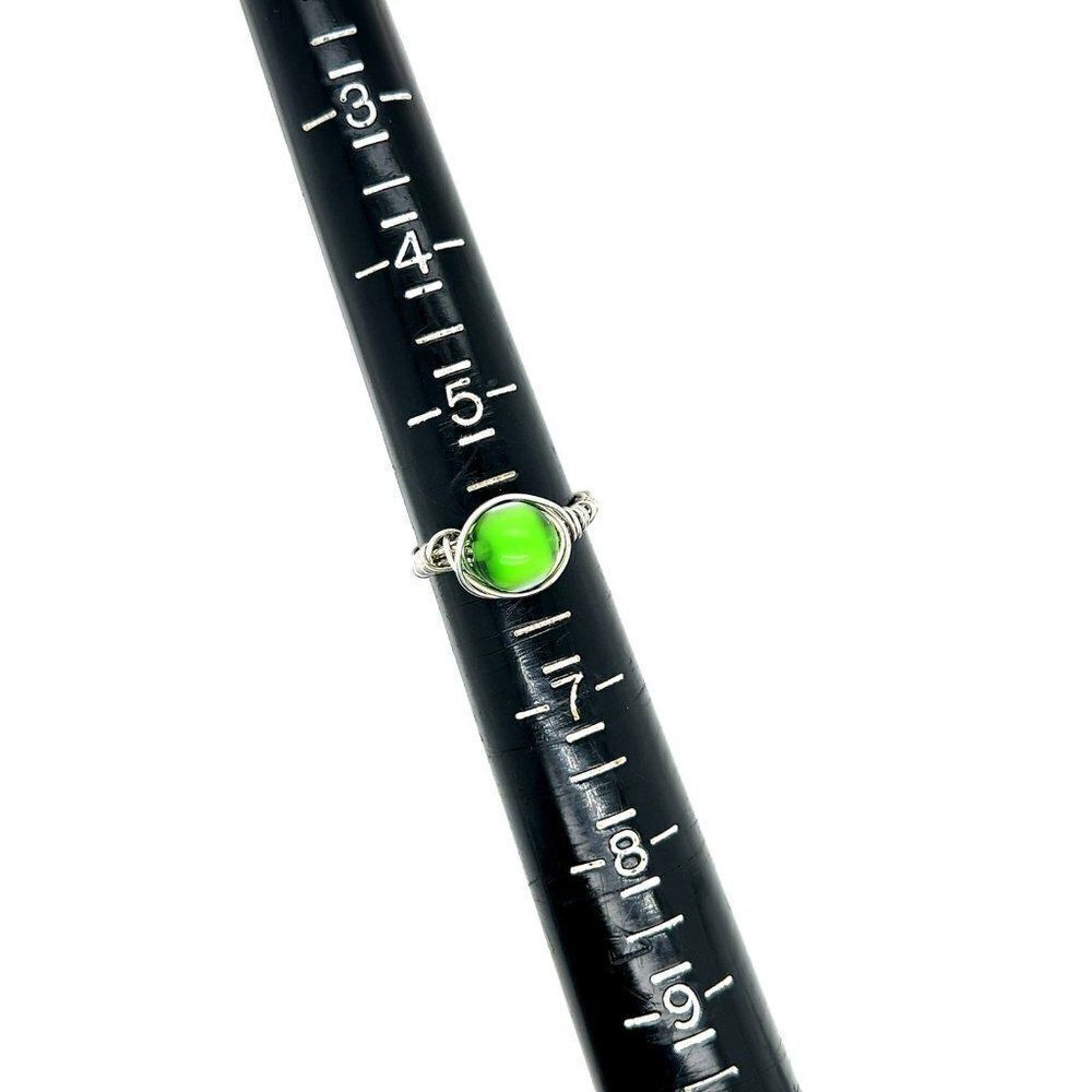 ‎Handmade Green Round Eye Ring - Picture 4 of 4